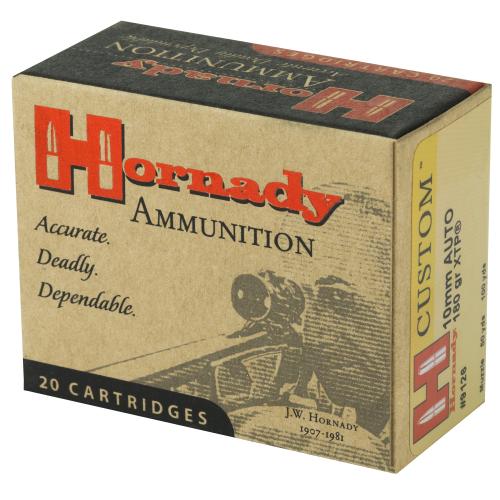 Hornady, Custom Ammunition, 10MM, 180 Grain, XTP
