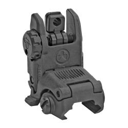 MBUS Back-Up Rear Sight Gen 2, Fits Pic Rails, Flip Up, Black
