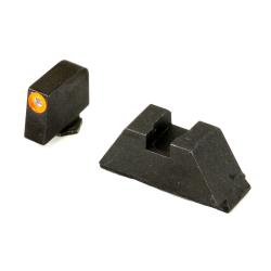 XL Height Sights - Black/Orange Fits Glock