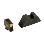 XL Height Sights - Black/Orange Fits Glock
