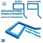 Horizontal AR500 Hook Set Of 2