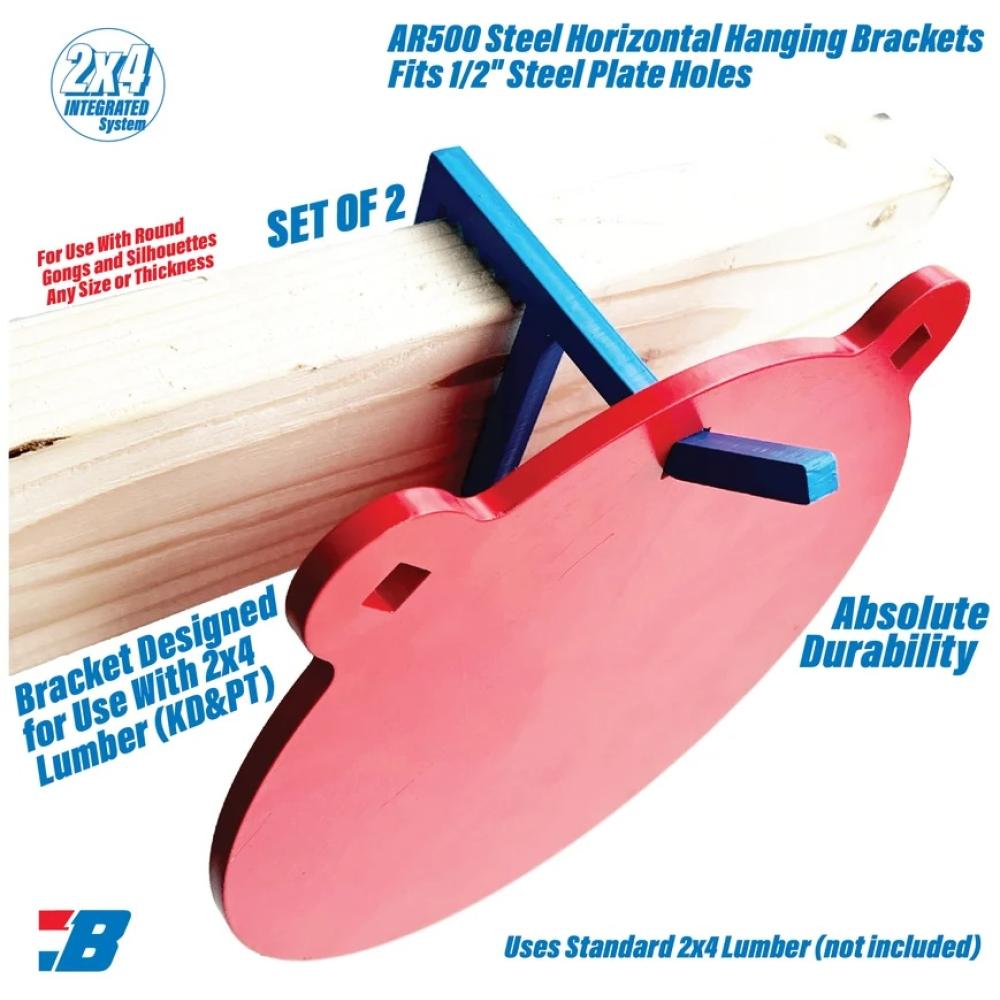 Horizontal AR500 Hook Set Of 2