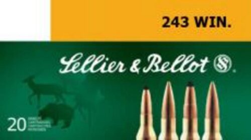 Sellier & Bellot SB243A Rifle  243 Win 100 gr 2854 fps Soft Point (SP) 20 Bx/25 Cs
