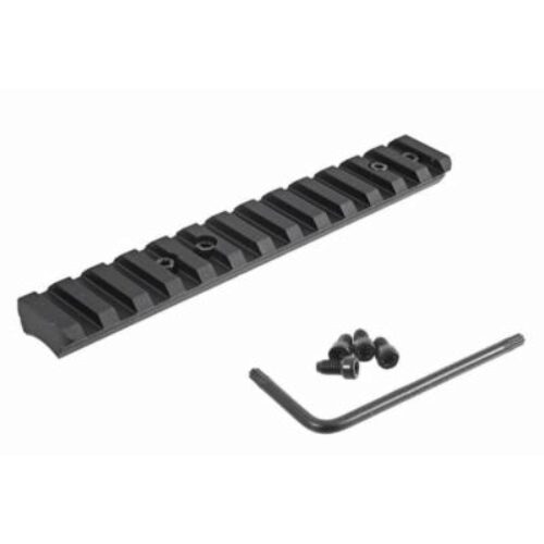 Ruger 90674 Ruger American Rimfire Picatinny Scope Base Rail  Black Anodized