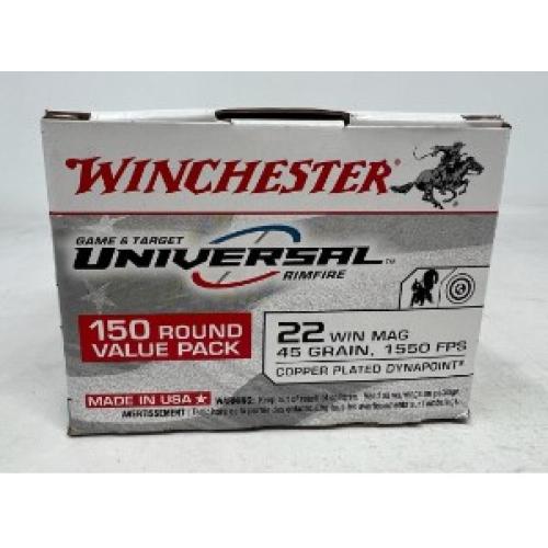 WINCHESTER 22 WIN MAG 45gr. DYNAPOINT               Box of 150 rn