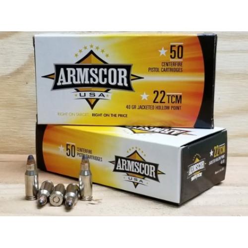 Armscor FAC22TCM1N USA Competition 22 TCM 40 gr Jacketed Hollow Point (JHP) 50 Per Box/20 Cs