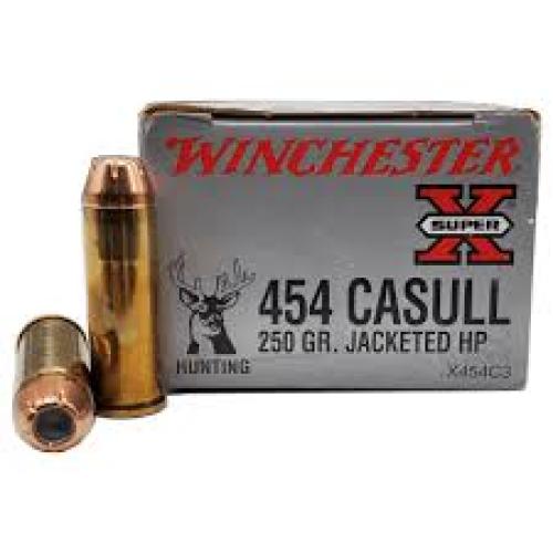 WIN  454CAS 250gr JHP - 20 rds Per Box