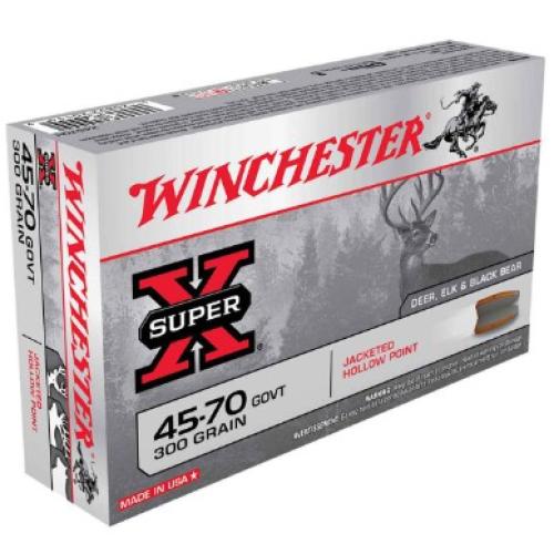 Winchester Ammo X4570H Super X  45-70 Gov 300 gr 1880 fps Jacketed Hollow Point (JHP) 20 Bx/10 Cs