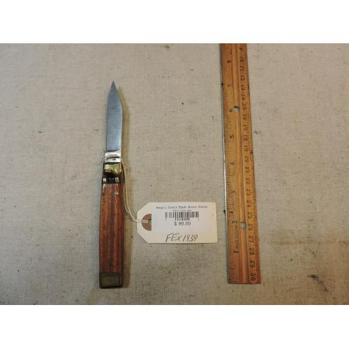 Edgeco Switch Blade Brown Wooden Handle