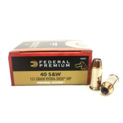 FED 40 S&W  155 HS JHP   20 rds per box