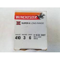 WINCHESTER SUPER-X 410Ga 3IN 6 SHT - 25 rds Per Box