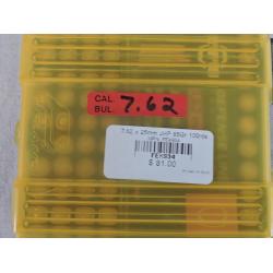 7.62 x 25mm JHP 85Gr 100rds