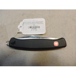 WENGER DELEMONT SWISS ARMY ONE HAND SENTINEL GREEN HANDLE POCKET