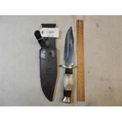 Hen & Rooster Clip Point Hunter Bowie HR-0004 SPAIN German Steel blade knife W/Sheath