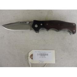 CRKT 7080W The Natural 2 Crawford Folding Knife Cocobolo Wood Taiwan W/Leather Sheath