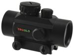 TruGlo TG8030P Traditional  Anodized Matte Black 1x30mm 5 MOA Red Dot Reticle