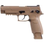 Sig Sauer Airguns AIRM17177 P320-M17 Air Pistol CO2 177 Pellet 20+1 4.70 Coyote Polymer Grips