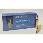 PPU PP22250 Standard Rifle  22-250 Rem 55 gr Soft Point (SP) 20 Per Box/ 10 Cs
