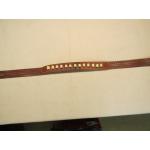 Engraved leather belt. 42