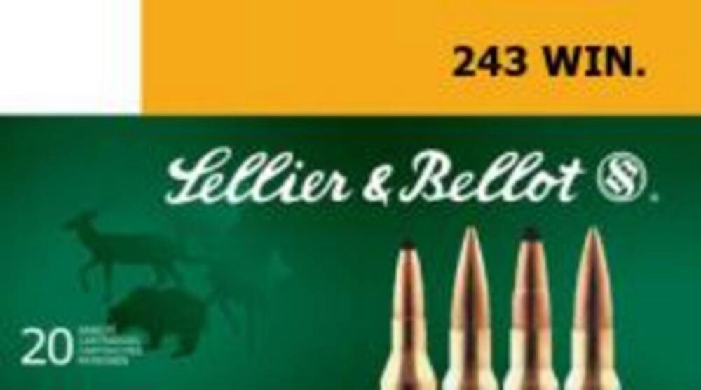 Sellier & Bellot SB243A Rifle 243 Win 100 gr 2854 fps Soft Point (SP) 20 Bx/25 Cs Sellier & Bellot SB243A Rifle 243 Win 100 gr 2854 fps Soft Point (SP) 20 Bx/25 Cs