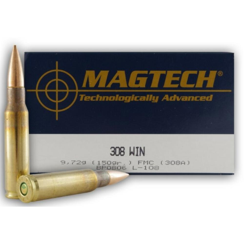 308 WIN 150gr. FMC     50 rnds per box