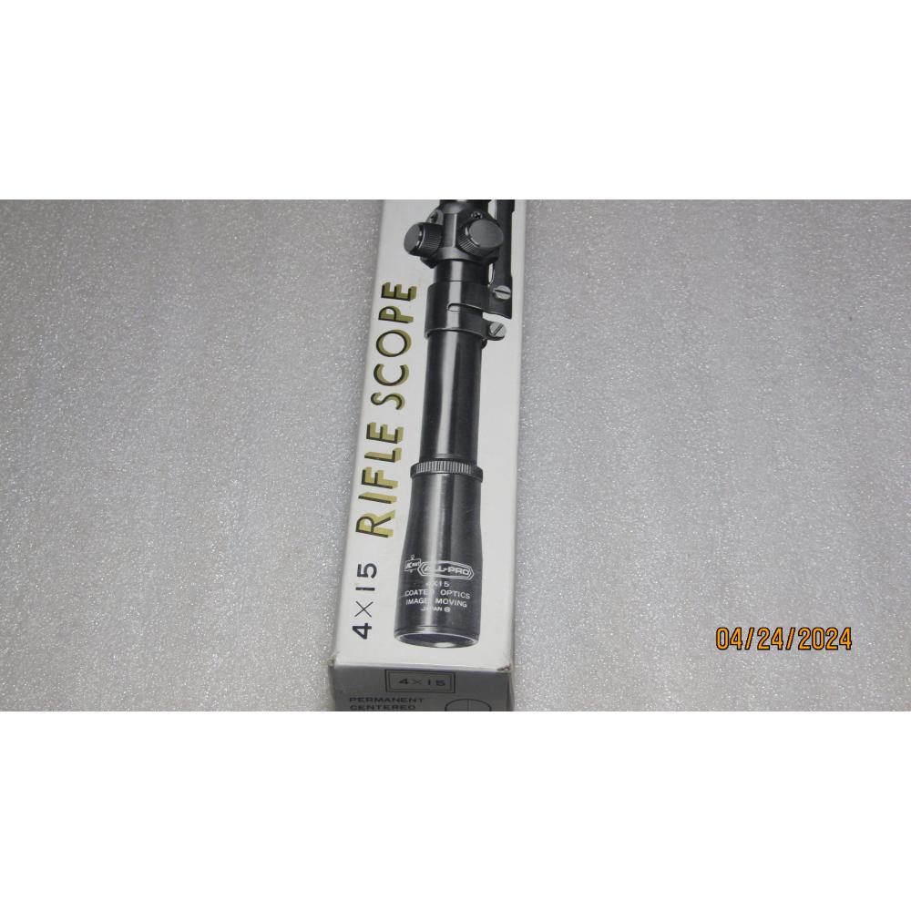 K-MART ALL RPO 4X15 RIFLE SCOPE W/ORIGINAL BOX