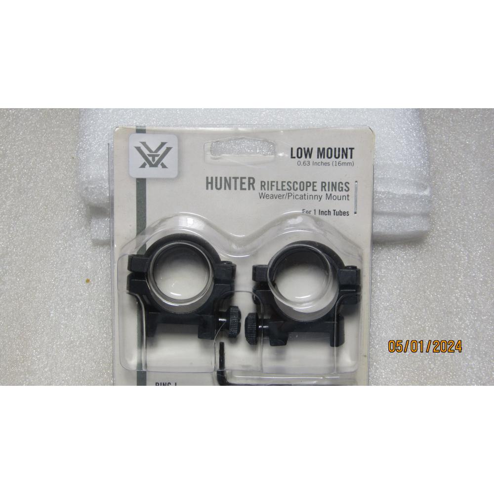 LOW MOUNT (16MM) HUNTER RIFLESCOPE RINGS WEAVER/PICATINNY MOUNT F