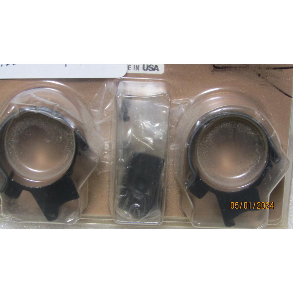 High Rise Weaver 1 Inch Silver Aluminum Scope Rings - Heavy Duty For Rifle, 1" Tube, Model QW10THSILVER