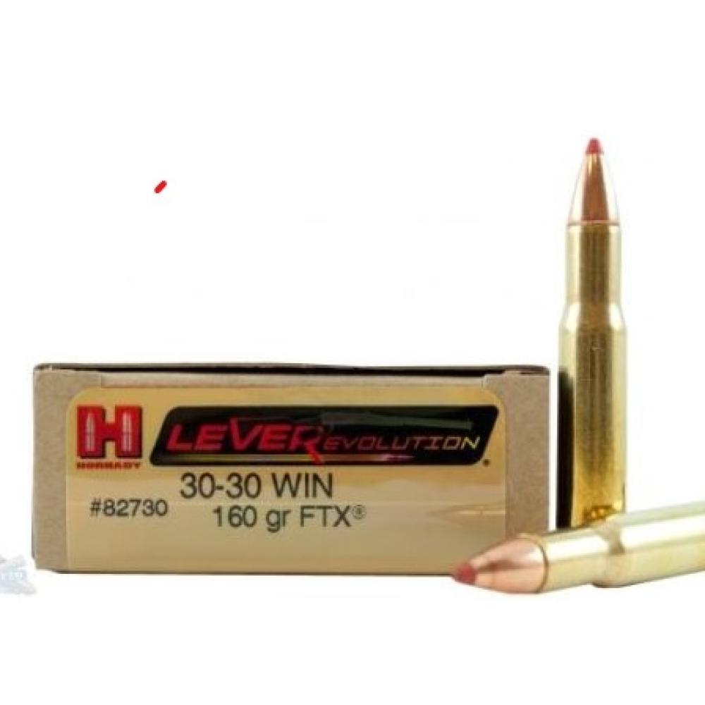 Hornady 82730 LEVERevolution  30-30 Win 160 gr Flex Tip eXpanding (FTX) 20 Per Box/ 10 Cs