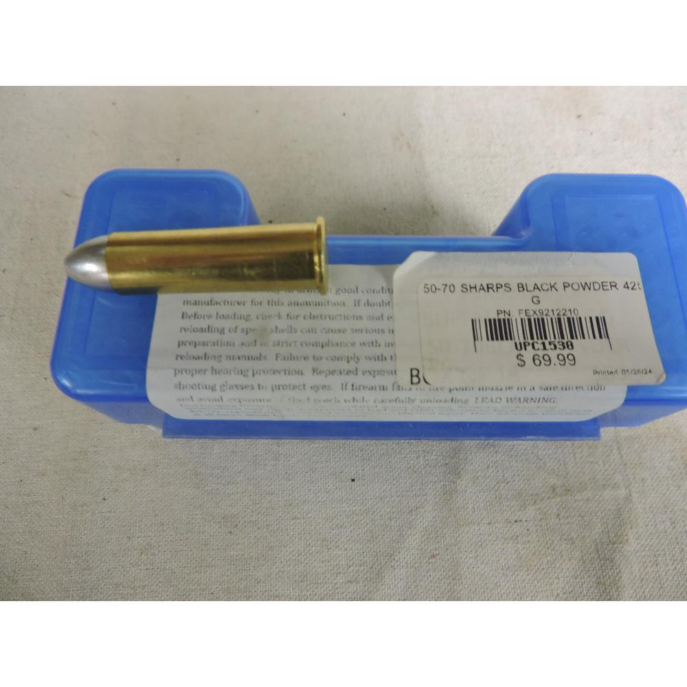 50-70 SHARPS BLACK POWDER 425 GR          BOX OF 18
