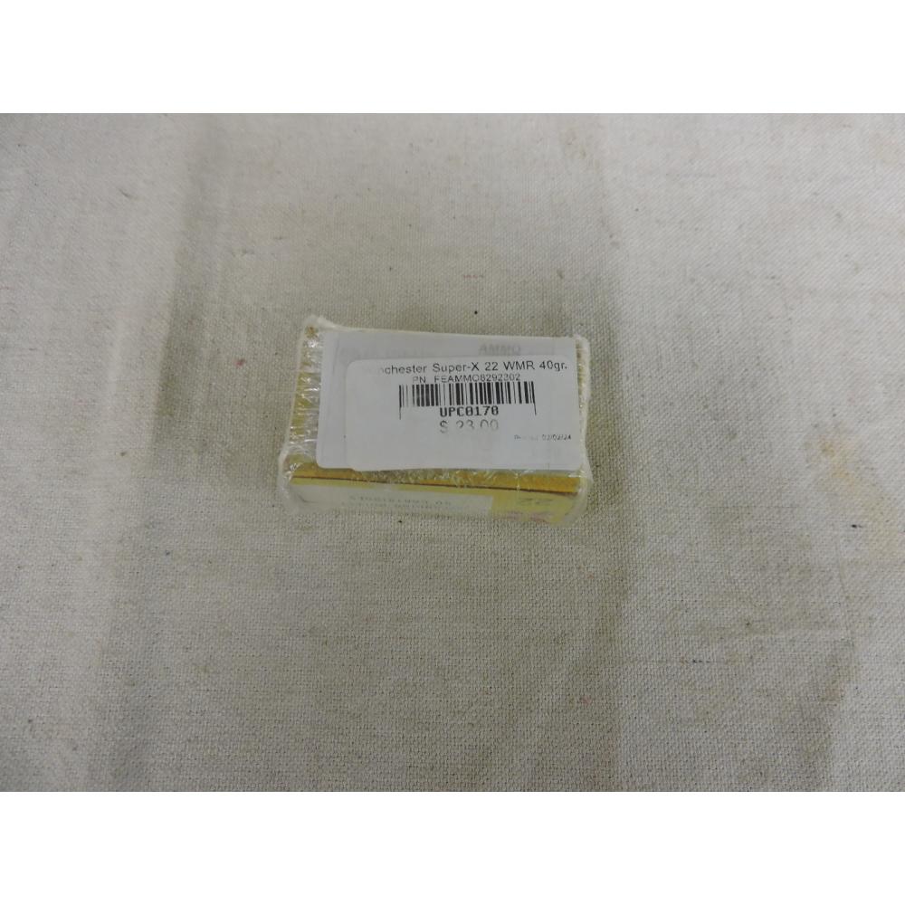 Winchester Super-X 22 WMR 40gr. JHP                   Box of 50 r