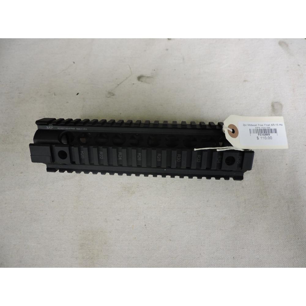 2pc Midwest Free Float AR-15 Handguard