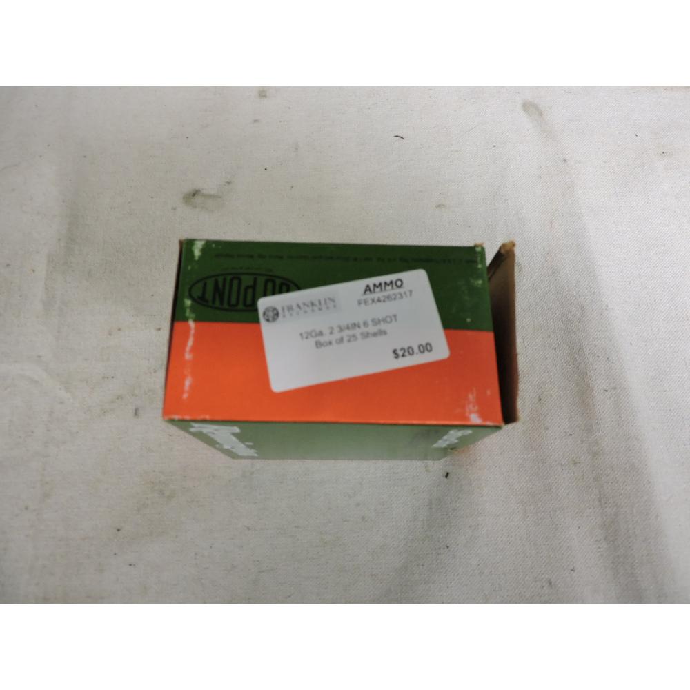 REMINGTON 12Ga. 2 3/4IN 6 SHOT         Box of 25 Shells