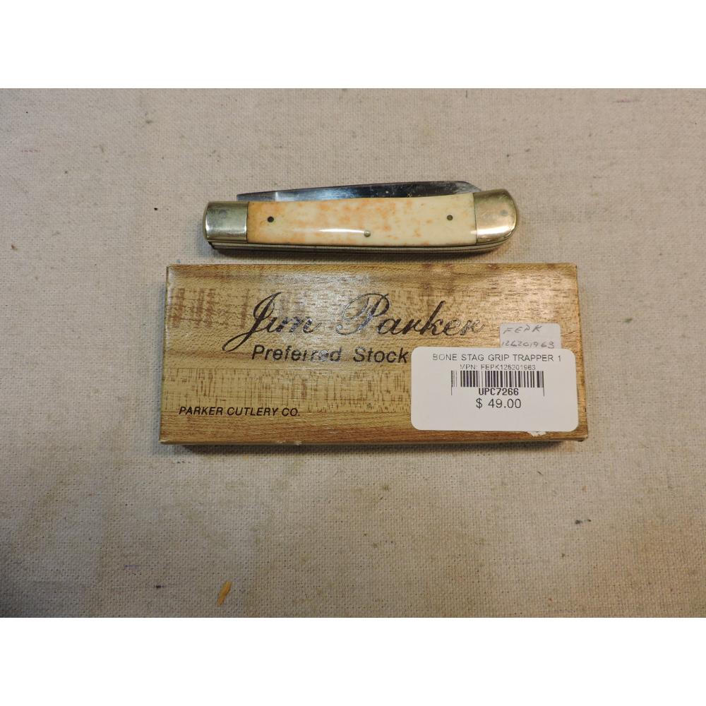 BONE STAG GRIP TRAPPER 1