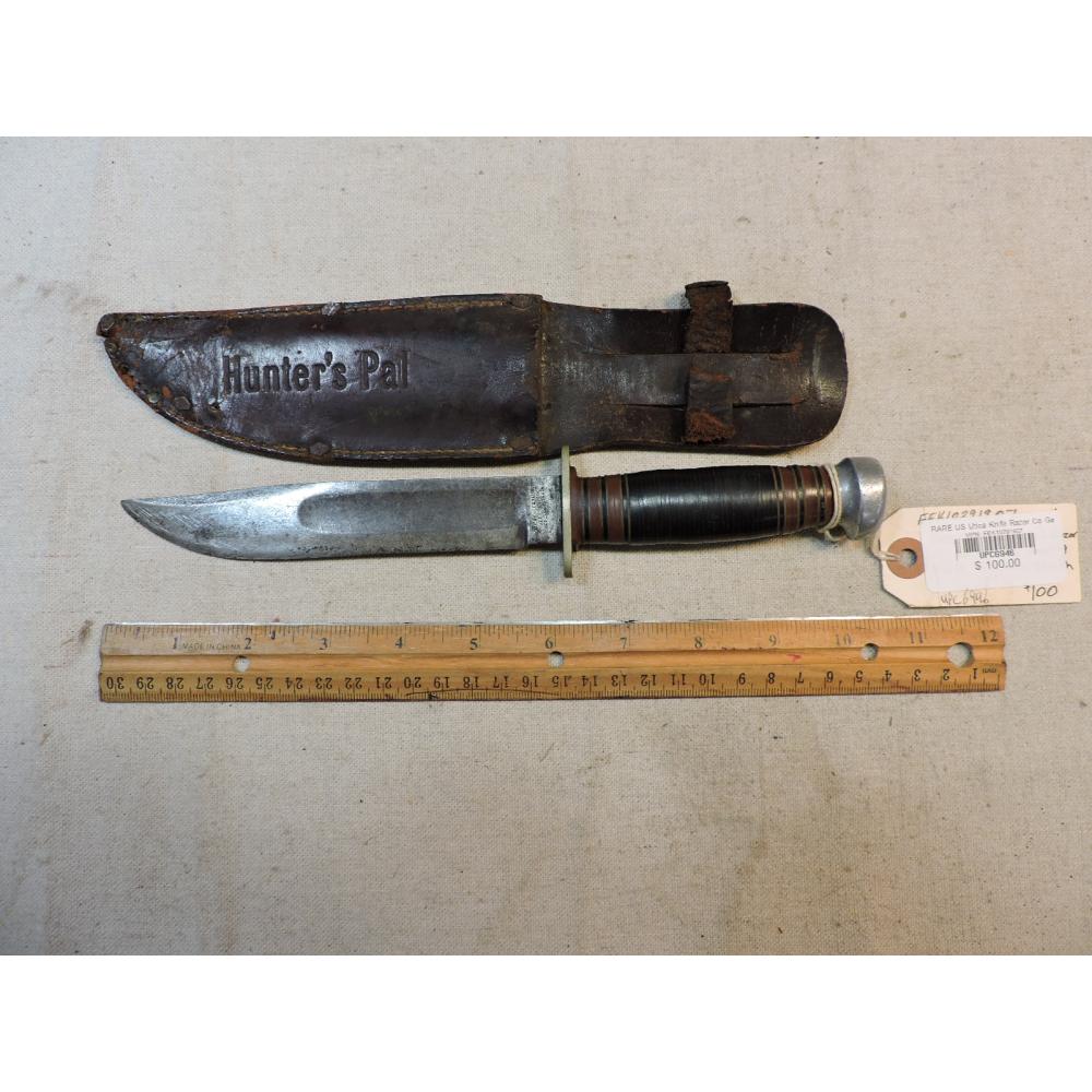 RARE US Utica Knife Razor Co German Germany Solingen Hunter's Pal