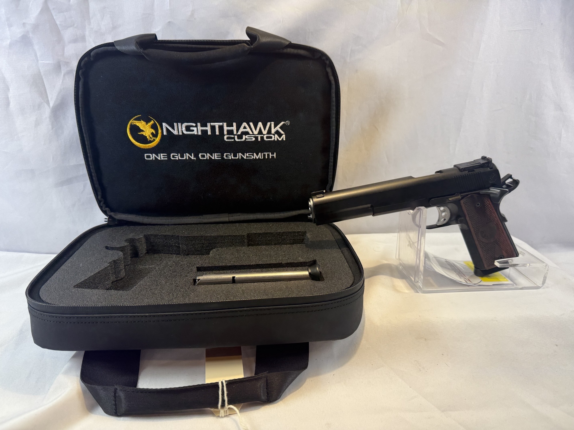  - Nighthawk 1911 Heinie Long Slide .45ACP Pistol-img-0