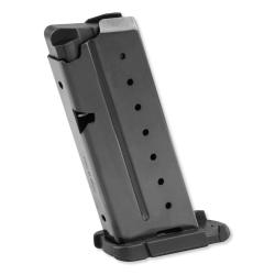 Walther PPS Magazine 9mm Luger 6 Rounds Flush Base Steel Black, USED