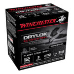 Winchester Ammo XSC123BBB Drylok Super Steel Magnum 12Gauge 3 1 1/4oz BBBShot 25 Per Box/10 Case
