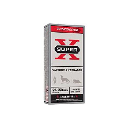 WINCHESTER SUPER-X 22-250 REM 55GR PSP