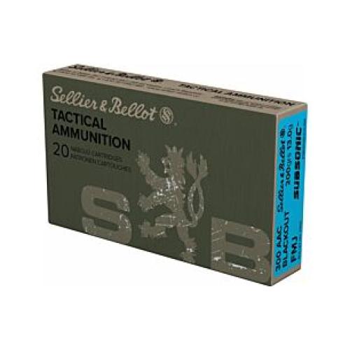 S&B SUBSONIC 300 AAC 200GR FMJ 20RD