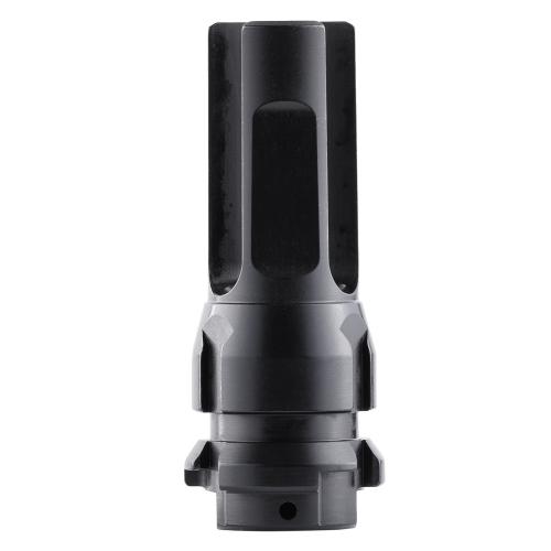 Dead Air DA302 Flash Hider Black with 5/8"-24 tpi Threads & 2.70" OAL for 7.62mm Sandman Series, KeyMod Equipped Nomad-30 & Primal Suppressors