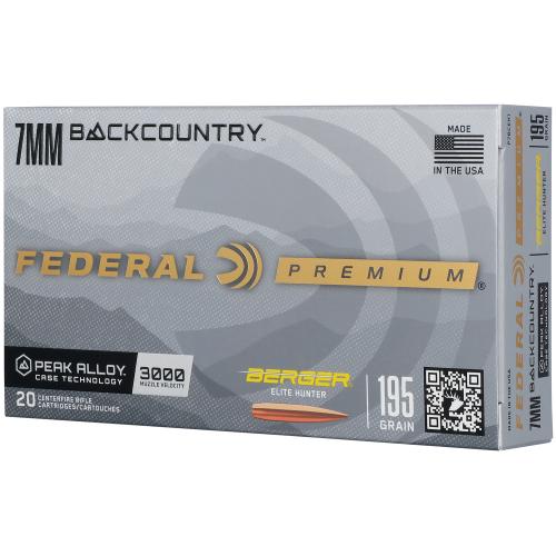 Federal P7BCEH1 BackCountry 7mm BC 195gr