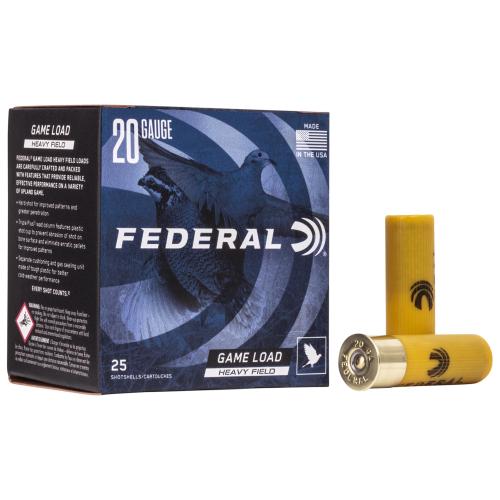 Federal H20275 Game-Shok Heavy Field 20Gauge 2.75" 1oz 7.5Shot