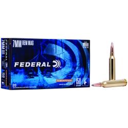 Federal 7RA Power-Shok 7mmRemMag 150gr Jacketed Soft Point 20 Per