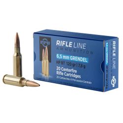PPU PP6GH Standard Rifle 6.5Grendel 120gr Hollow Point Boat Tail
