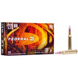 Federal F270FS1 Fusion 270Win 130gr Bonded Soft Point 20 Per Box