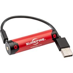 SureFire SF18650B 18650B Battery Red/Black 3.6 Volts 3,500 mAh (1) Single Pack Rechargeable
