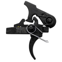 Geissele Automatics 05160 SSA-E Two-Stage Curved Trigger with 2.90-3.80 lbs Draw Weight & Black Oxide Finish for AR-Platform