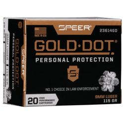 Speer Gold Dot 9mm 115GR GDHP
