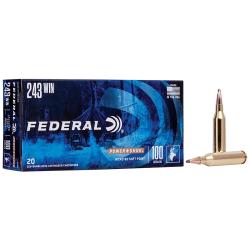 Federal 243B Power-Shok 243Win 100gr Jacketed Soft Point 20 Per Box